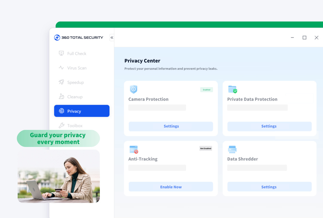 360 Total Security Privacy interface
